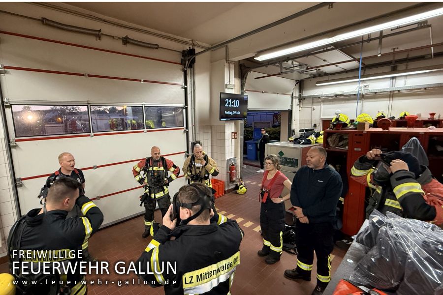Ausbildung mit der Feuerwehr Mittenwalde